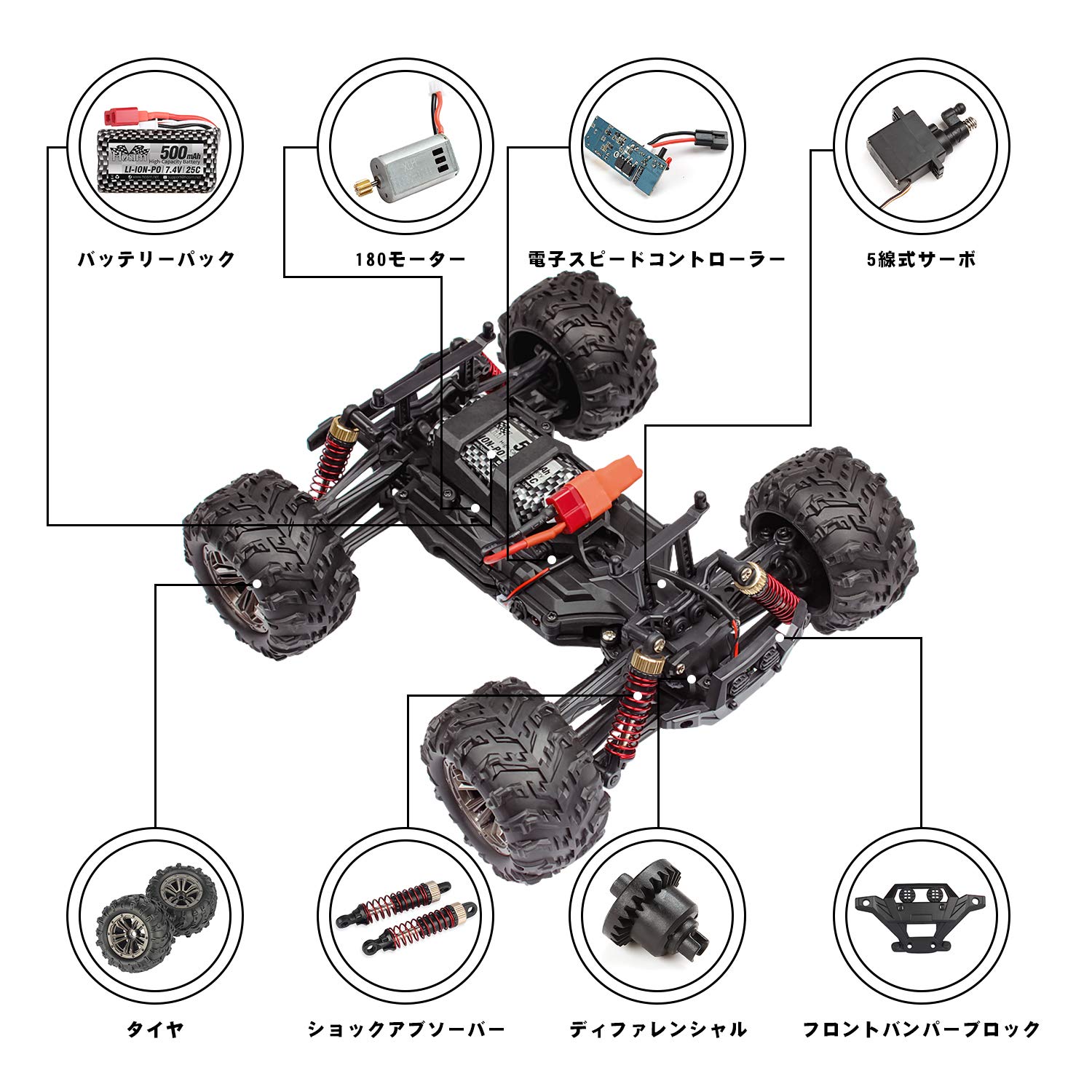 Buy Hosim 120 Scale Remote Control RC Car 9145, 28km/h Fast Speed All