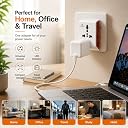 PROSAC 6AMP Universal Multi Plug Adapter | 3-Pin Socket Converter | Supports 2-Pin & 3-Pin Plugs | Compact Electrical Adapter for Home, Office & Travel | Pack of 10 gallery image