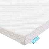 RECCI Memory Foam Mattress Topper Double Bed - Pressure Relief Mattress Topper for Back Pain with Hypoallergenic Bamboo Viscose Cover - Removable & Washable, CertiPUR-EU (Double Size - 135x190x5cm) Double (135x190x5 CM)