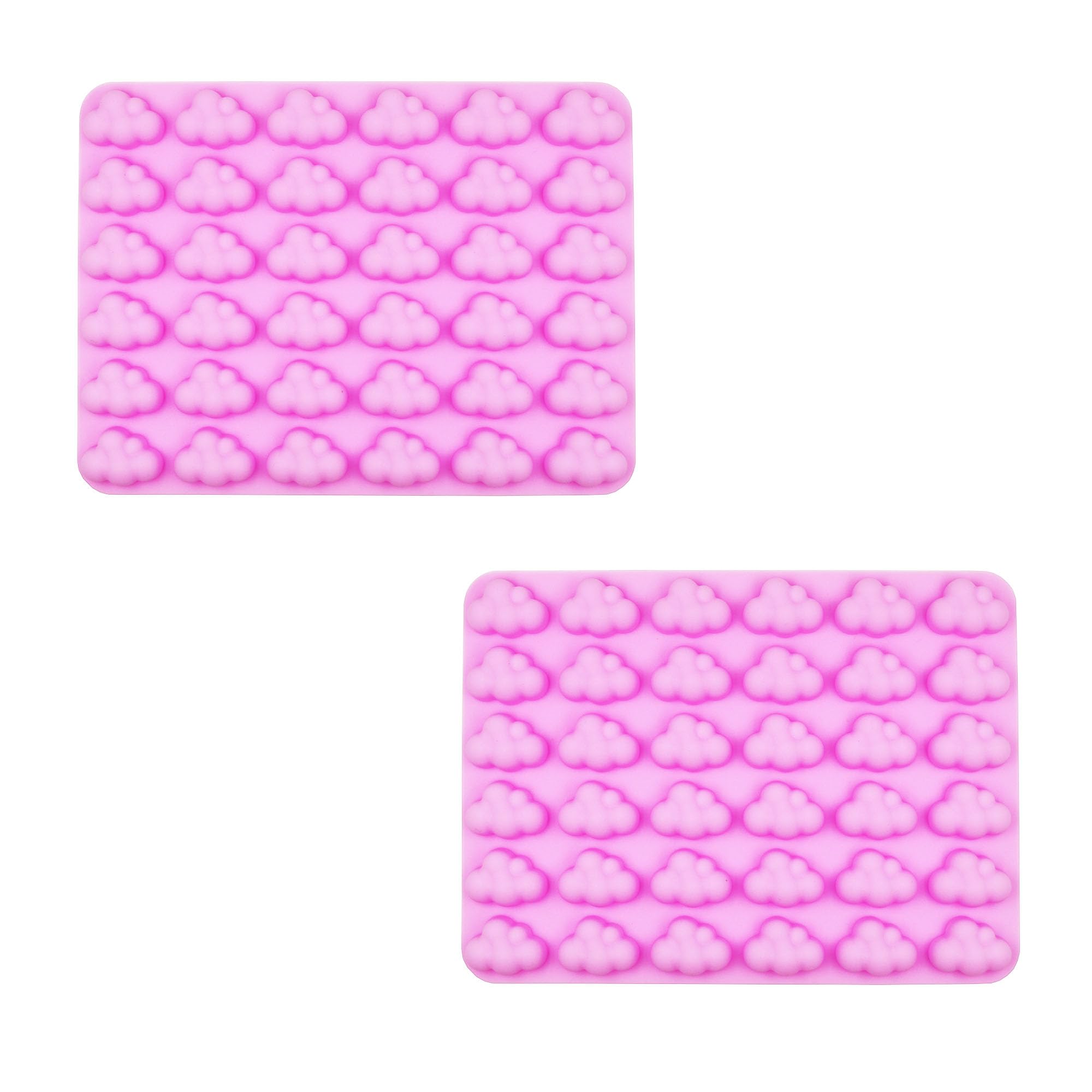 Photo 1 of 2 Pack Chocolate Molds,36-Cavities Cloud Shaped Silicone Mold for Chocolate,Candy,Cake Decoration,Jelly,Candles