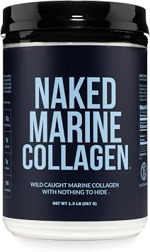 NAKED Marine Collagen Peptides Protein Powder - Unflavored - from Wild Caught Cod - Paleo Friendly, Non-GMO, Soy-Free, Gluten-Free - 47 Servings