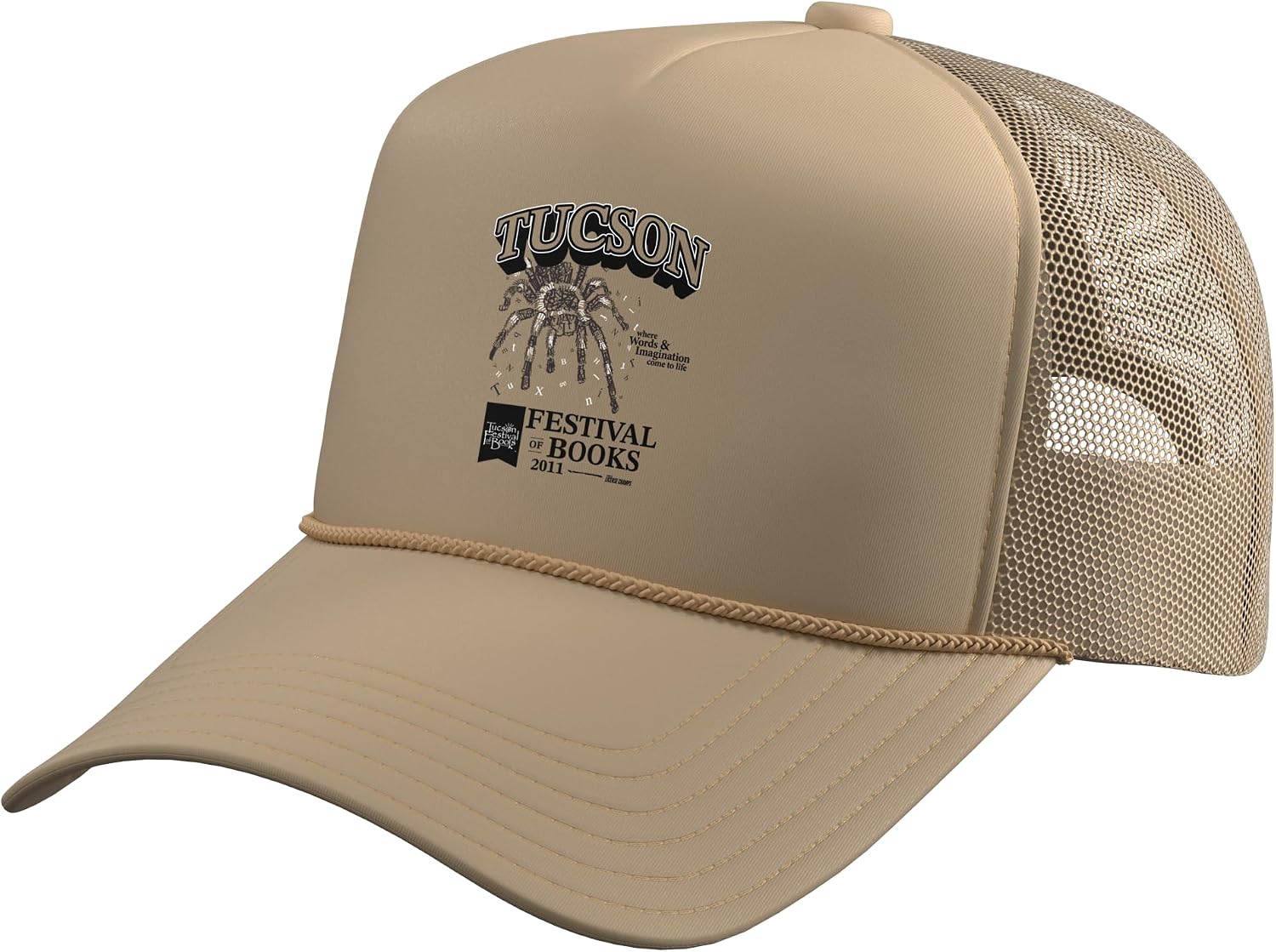 Tucson Festival of Books | TFOB 2011 | Tarantula Mascot Trucker Hat with Adjustable Mesh Back