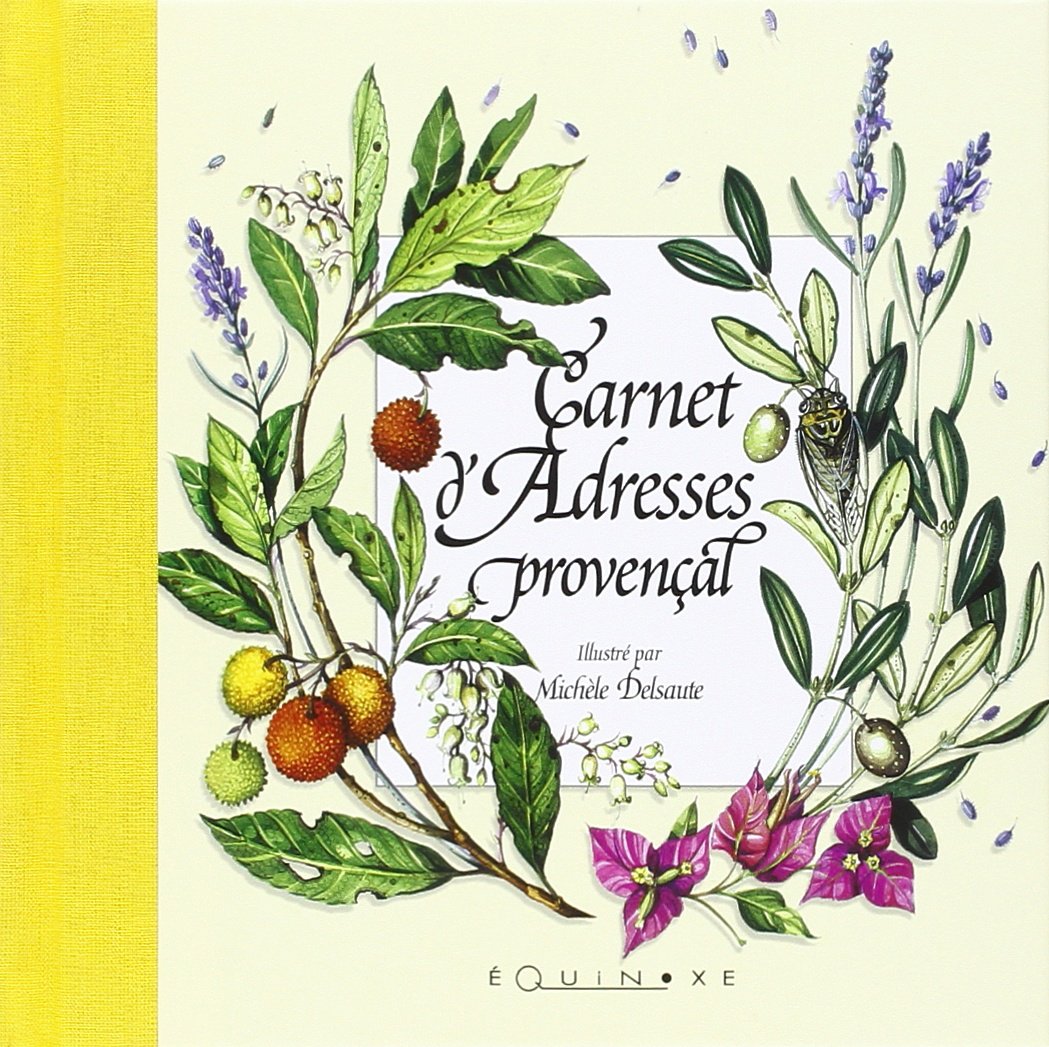 (jaune) carnet d'adresses provencal
