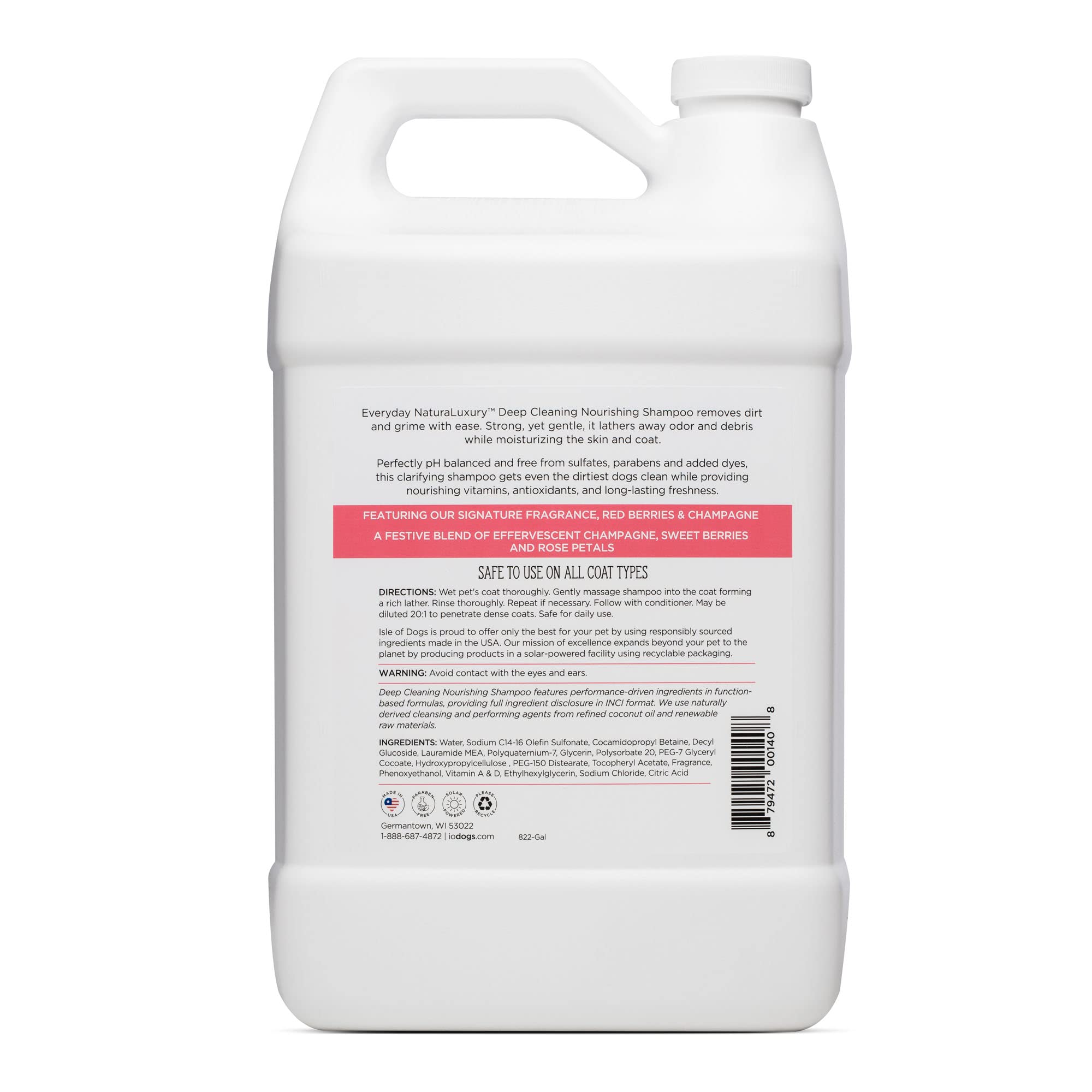 isle of dogs deep cleansing shampoo gallon