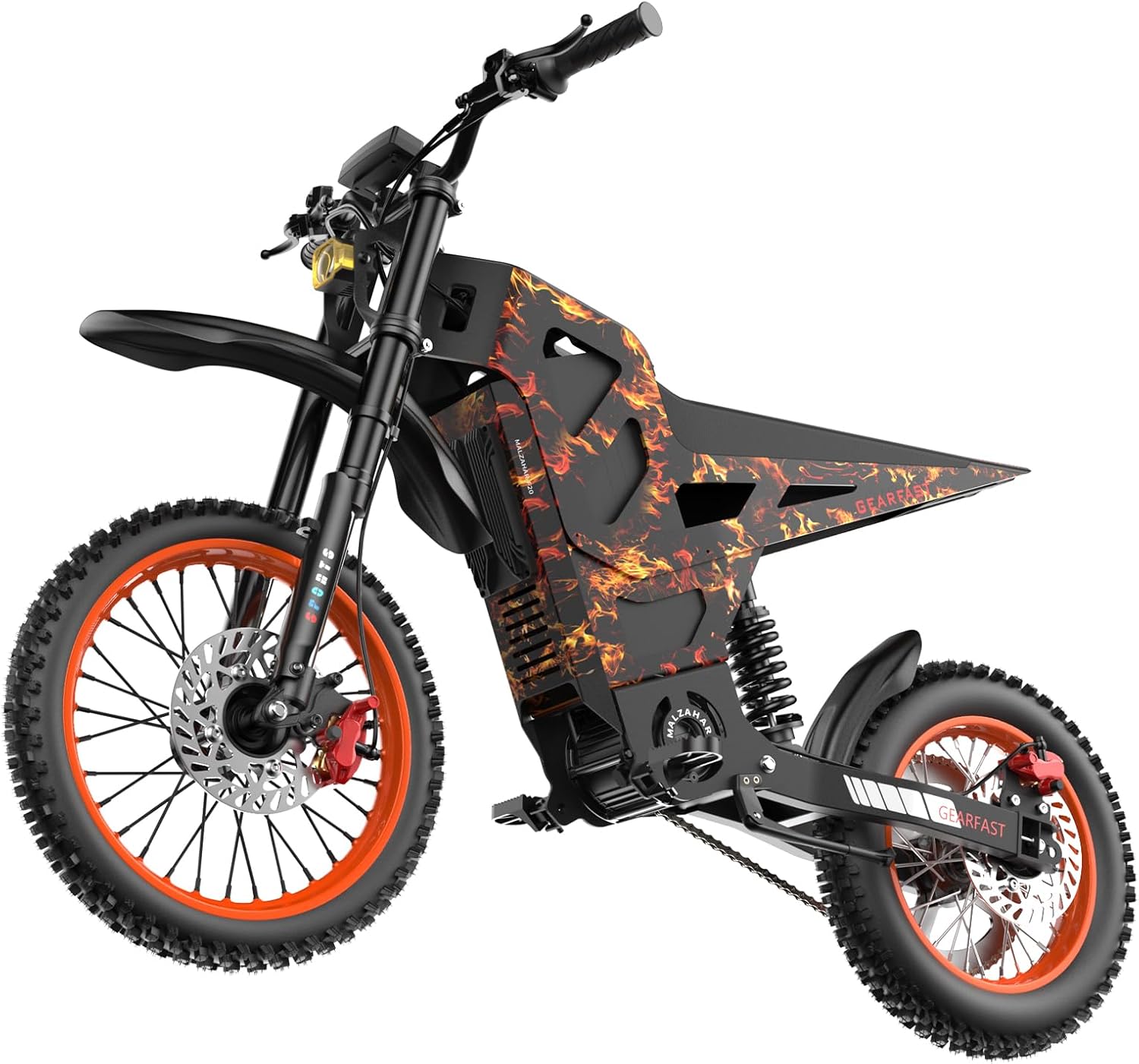 Electric Dirt Bike for Teens Adults Age 13+, 3000W Peak Ebike, 36 Mph Speed, Equipped with 48V 20.8AH Battery,14"/12" Off-Road Tire E-Bike, Full Suspension, Dual Hydraulic Brakes