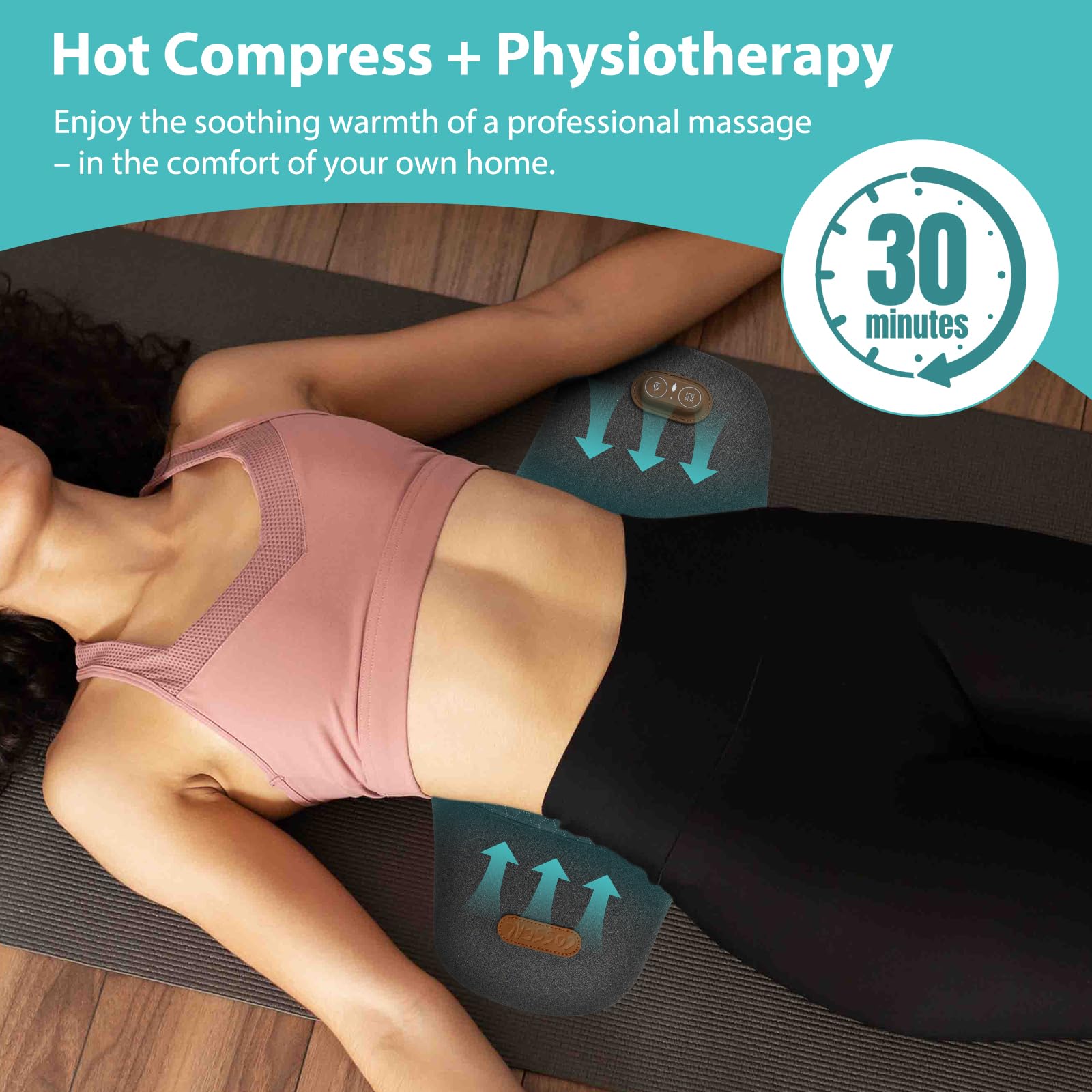 Dispositivo de masaje lumbar eléctrico, masajeador lumbar eléctrico, dispositivo eléc-trico de tracción lumbar, masajeador lumbar eléc-trico, masajeador trasero con vibración y calor, masajeador