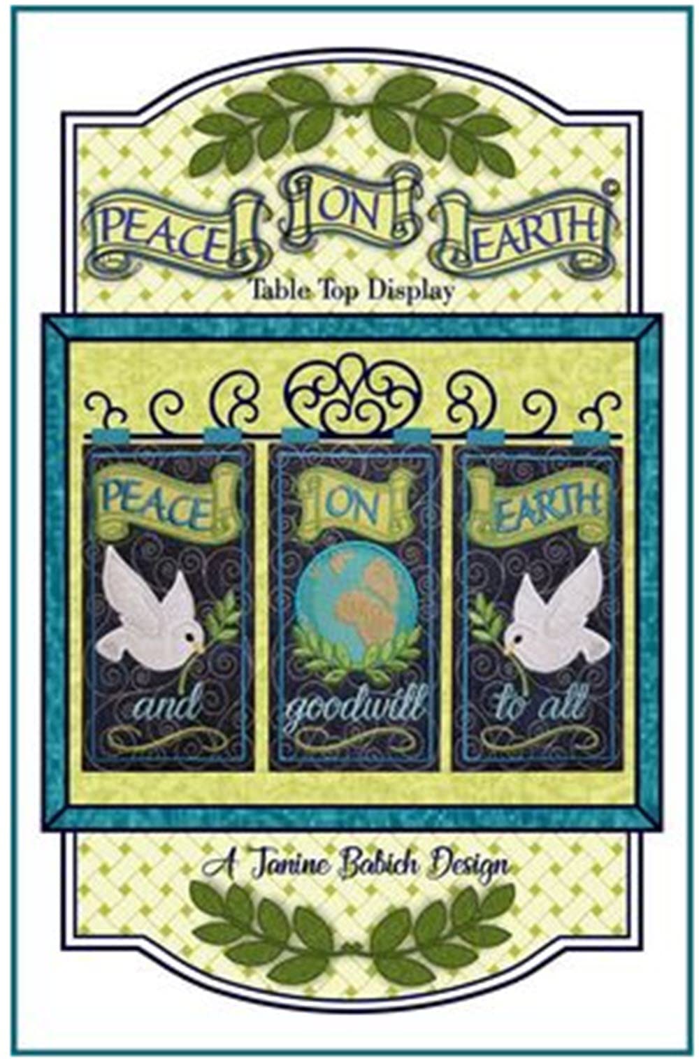 Janine Babich Designs Peace on Earth Table Top Display Pattern, Any