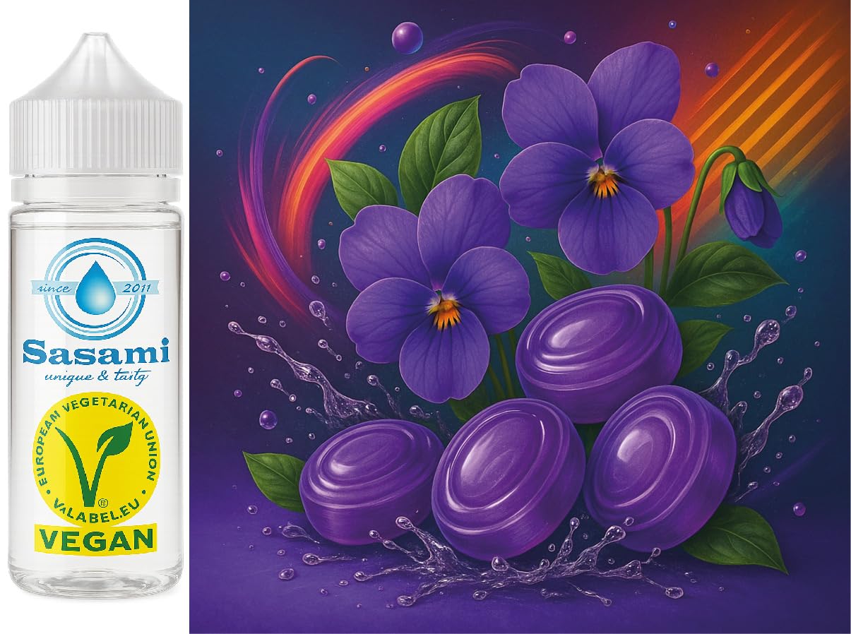 Violet Pastilles - Veilchen Bonbon Aroma Konzentrat - Vegan - Sasami - 100ml