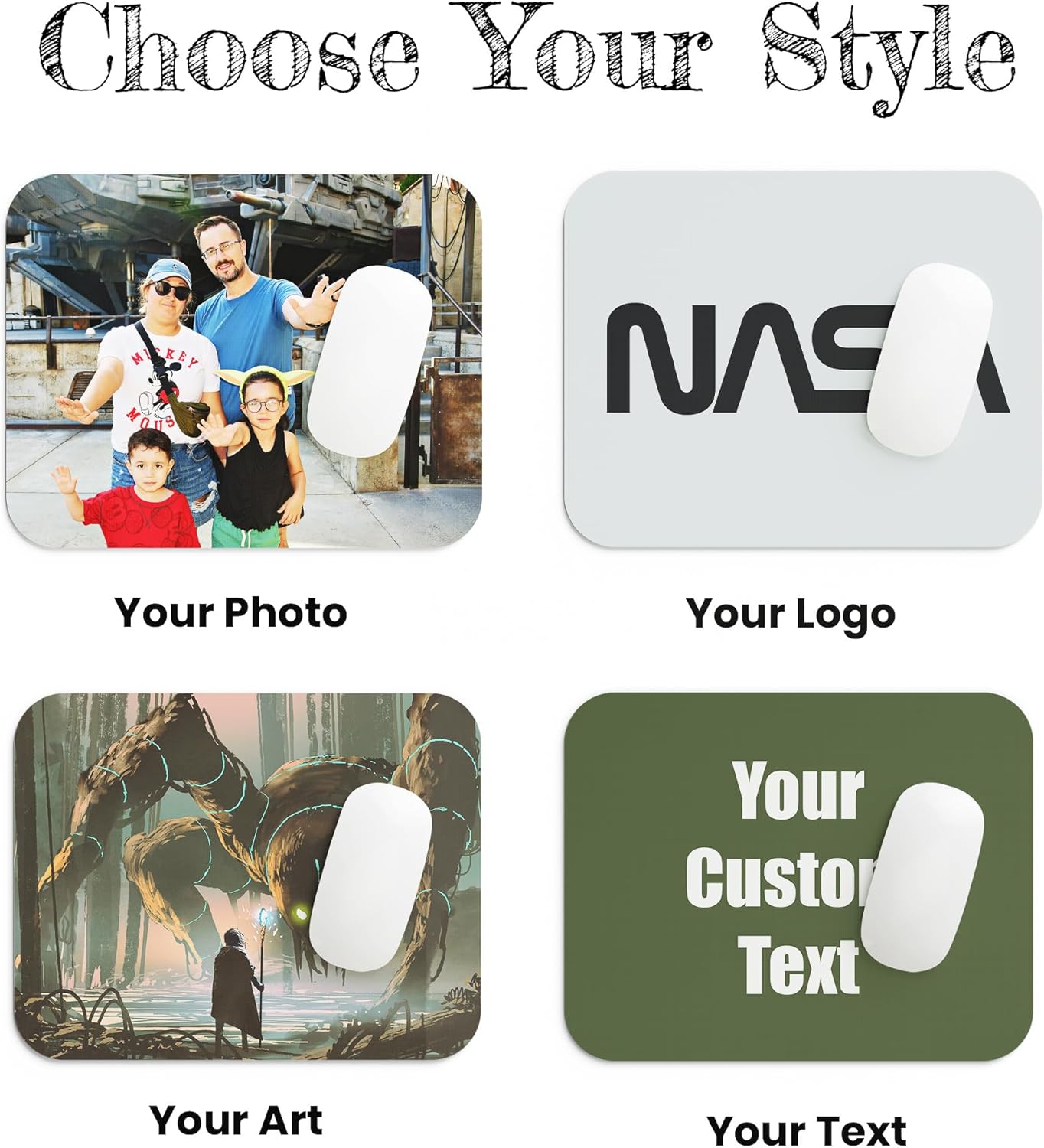 Custom Desk Mat – 18x36 Personalized XL Desk Pad with Photo, Text, or Logo | Large Gaming Mouse Pad Extended