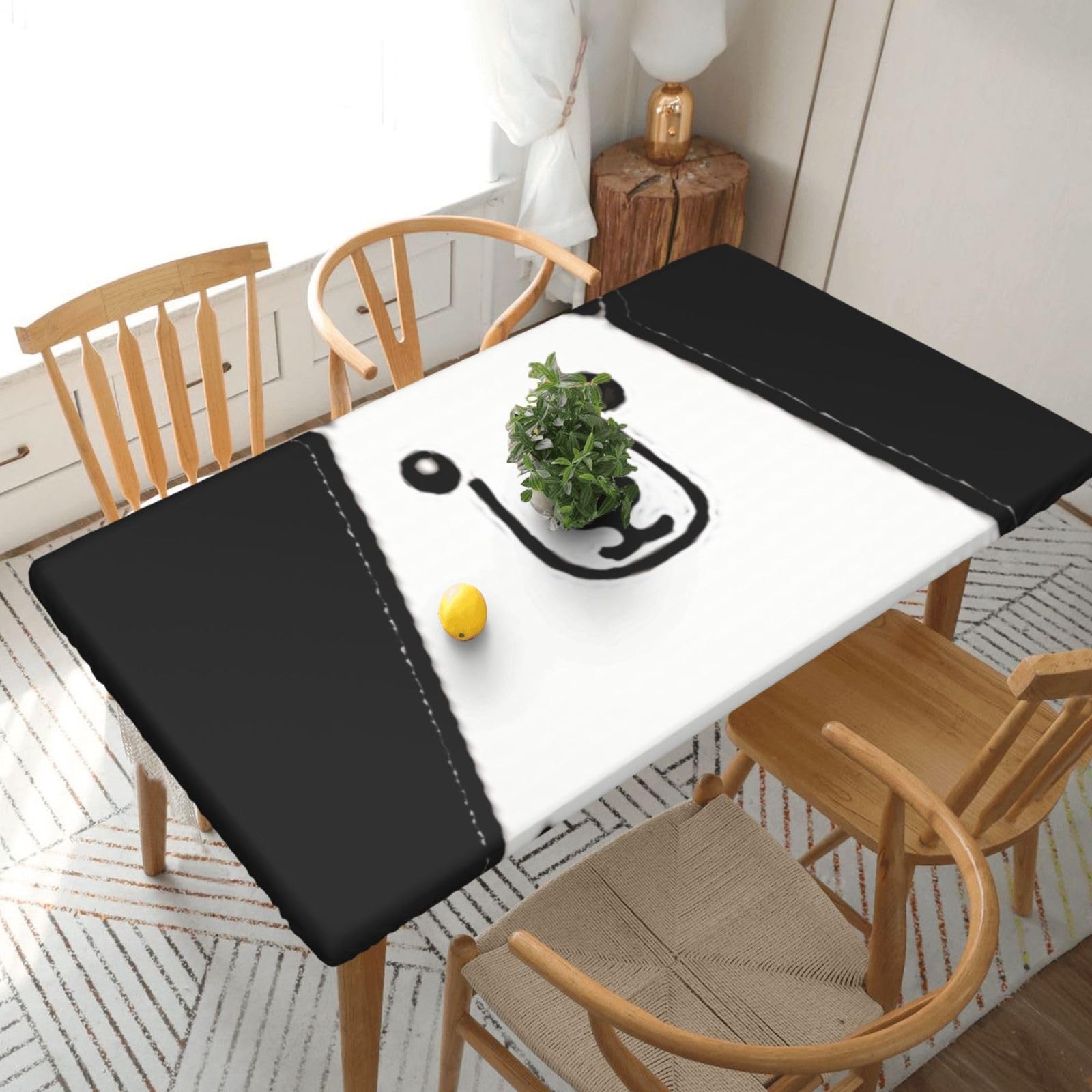 BNVSADC polar bear Printed 5FT Tablecloth Polyester Kitchen Water Resistant Table Cloth Dining Table Decoration Table Covers, 152x76 CM