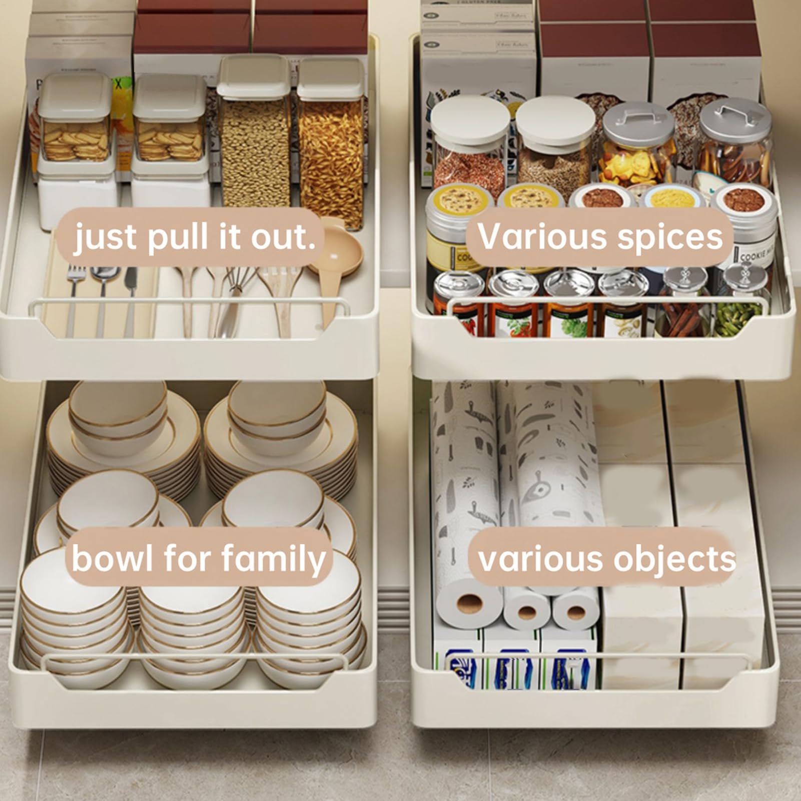 Schrank-Organizer – Regale, Schubladenkorb, Ablagetablett