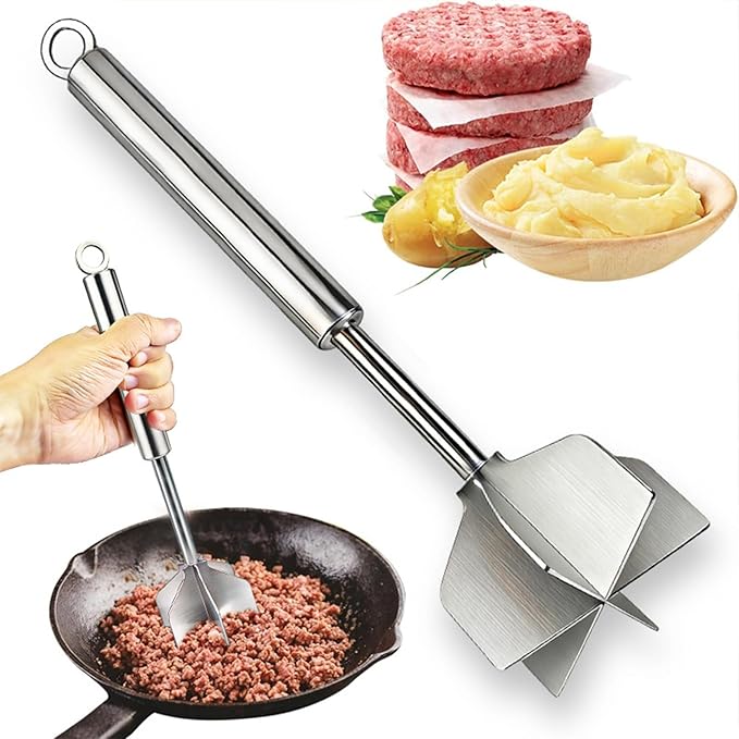 Twokylin 304 Stainless Steel Meat Masher Review