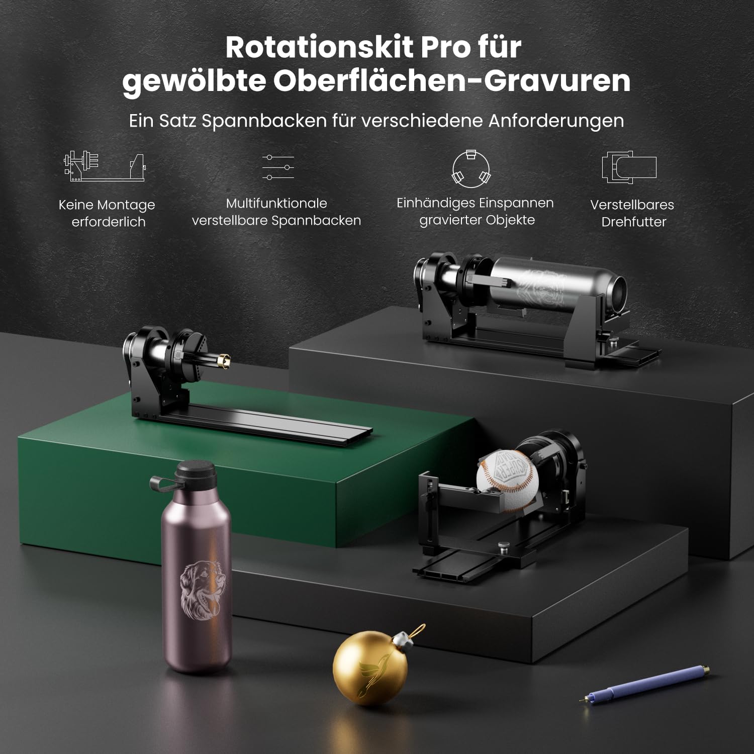 LONGER Ray5 Lasergravurmaschine Set, mit Air Assist Stützfüßen & Klemme, für Holz, Metall & Glas DIY CNC Gravur, 20W, 400 × 365 mm Arbeitsbereich