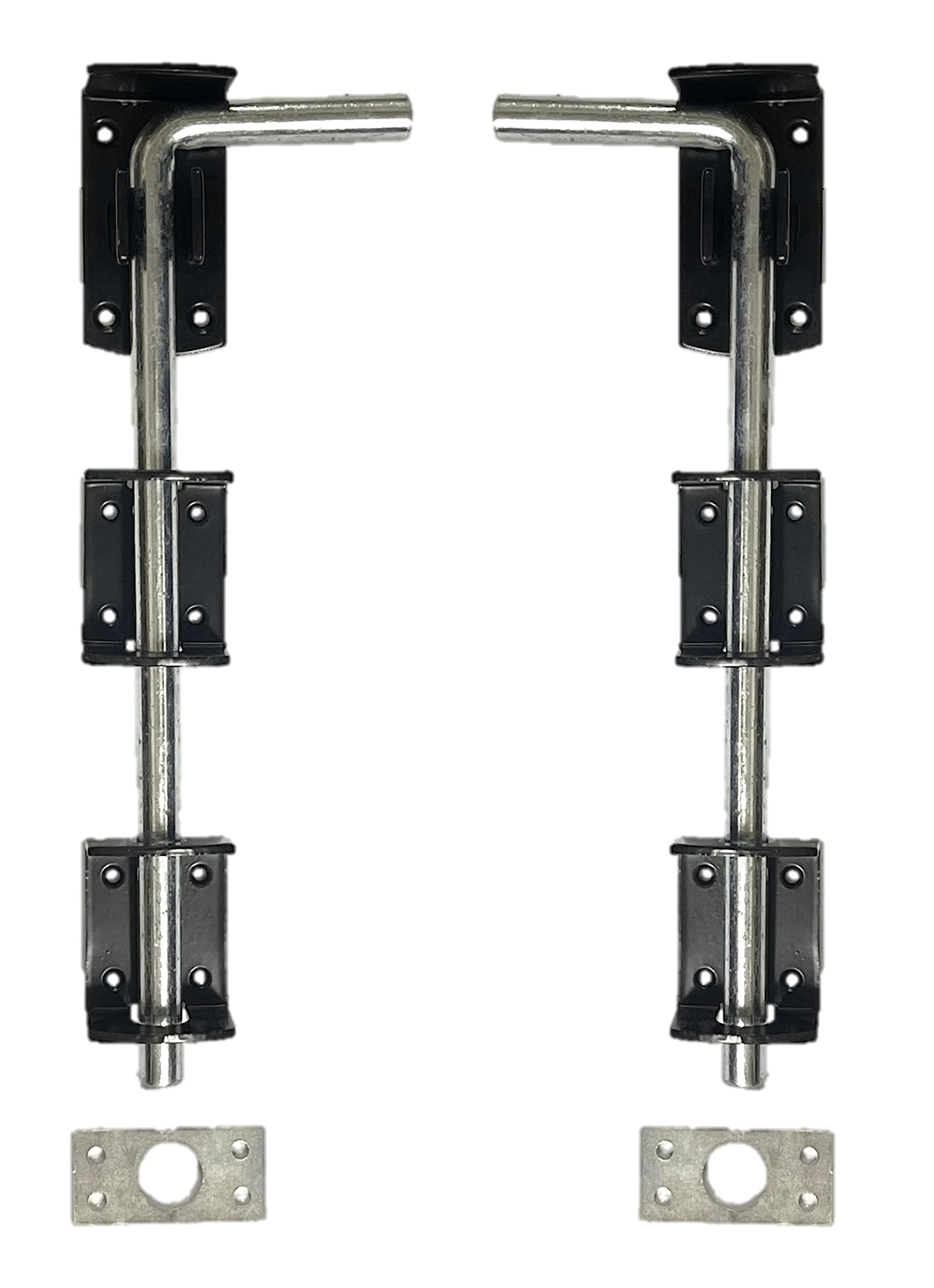 Drop Bolt x2 Heavy Duty Stable Door GATE Garage SHED Sliding PADBOLT (18")