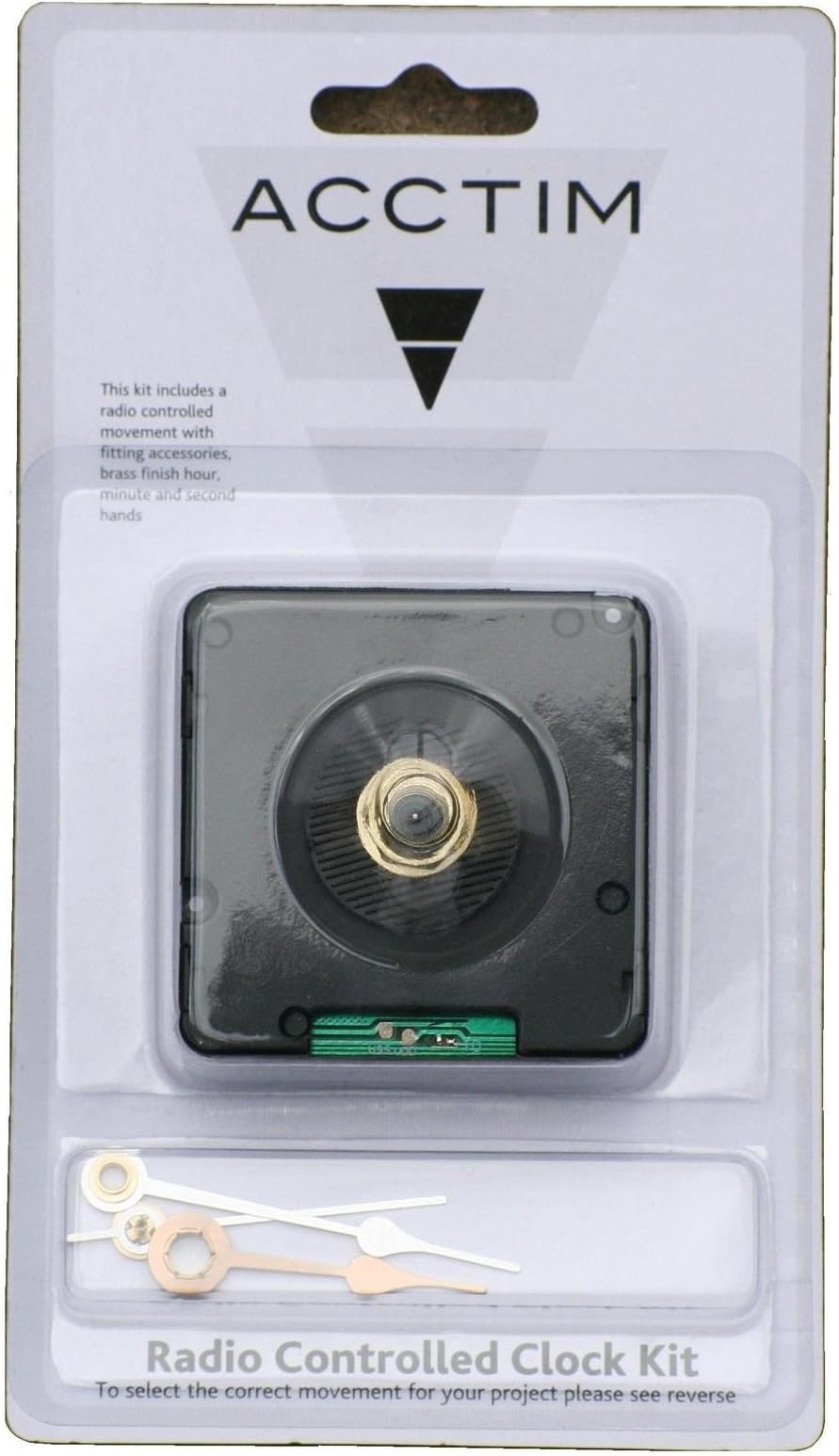 12.8mm Radio Controlled Clock Movement Module with Hands UK MSF Time Receiver