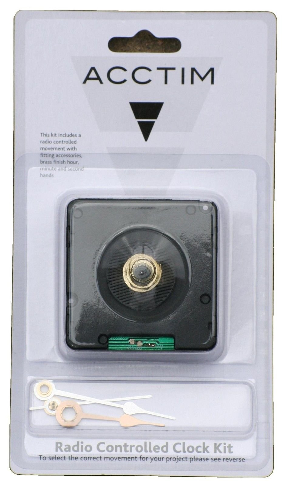 12.8mm Radio Controlled Clock Movement Module with Hands UK MSF Time Receiver