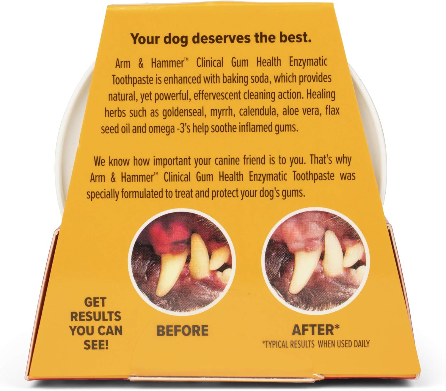 Arm & Hammer for Pets Dip & Brush Clinical Gum Health Enzymatic Toothpaste Kit Dogs Chicken Mint | Easy to Use Baking Soda Enhanced Dog Toothpaste Kit for Dog Dental Care : Pet Supplies