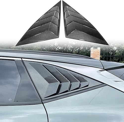HIGH FLYING Para Hyundai Tucson 2022-2025 Accesorios de coche Cubierta de rejilla de ventana lateral ABS estilo carbono 2 piezas (no compatible con