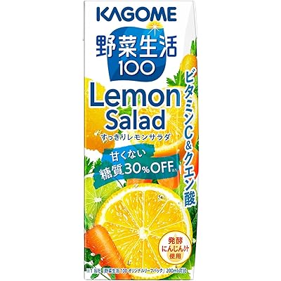 カゴメ 野菜生活100 すっきりレモンサラダ 200ml紙パック×24本