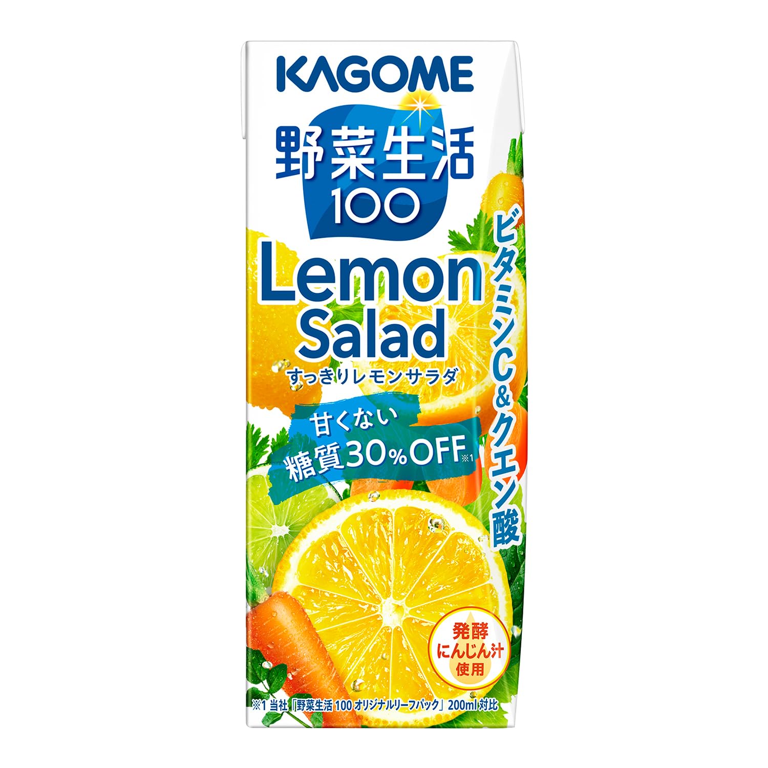 Amazon.co.jp: カゴメ 野菜生活100 すっきりレモンサラダ 200ml×24本