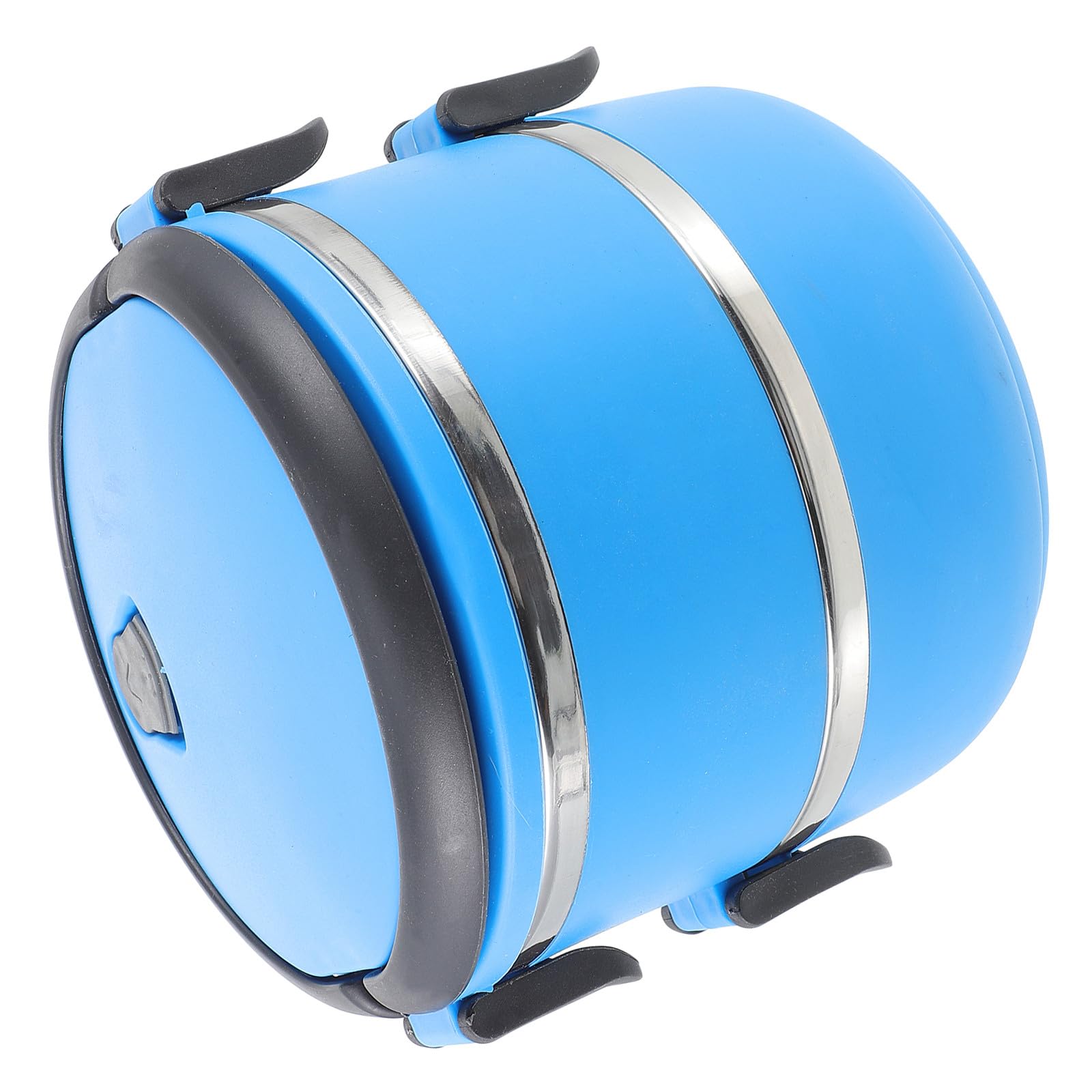 Toyvian Gamelle pour Chien en Acier Inoxydable Double Compartiment Anti-déversement 1400 ML Bleu pour Voyage Camping Plein Air Utilisateurs Animaux de Compagnie