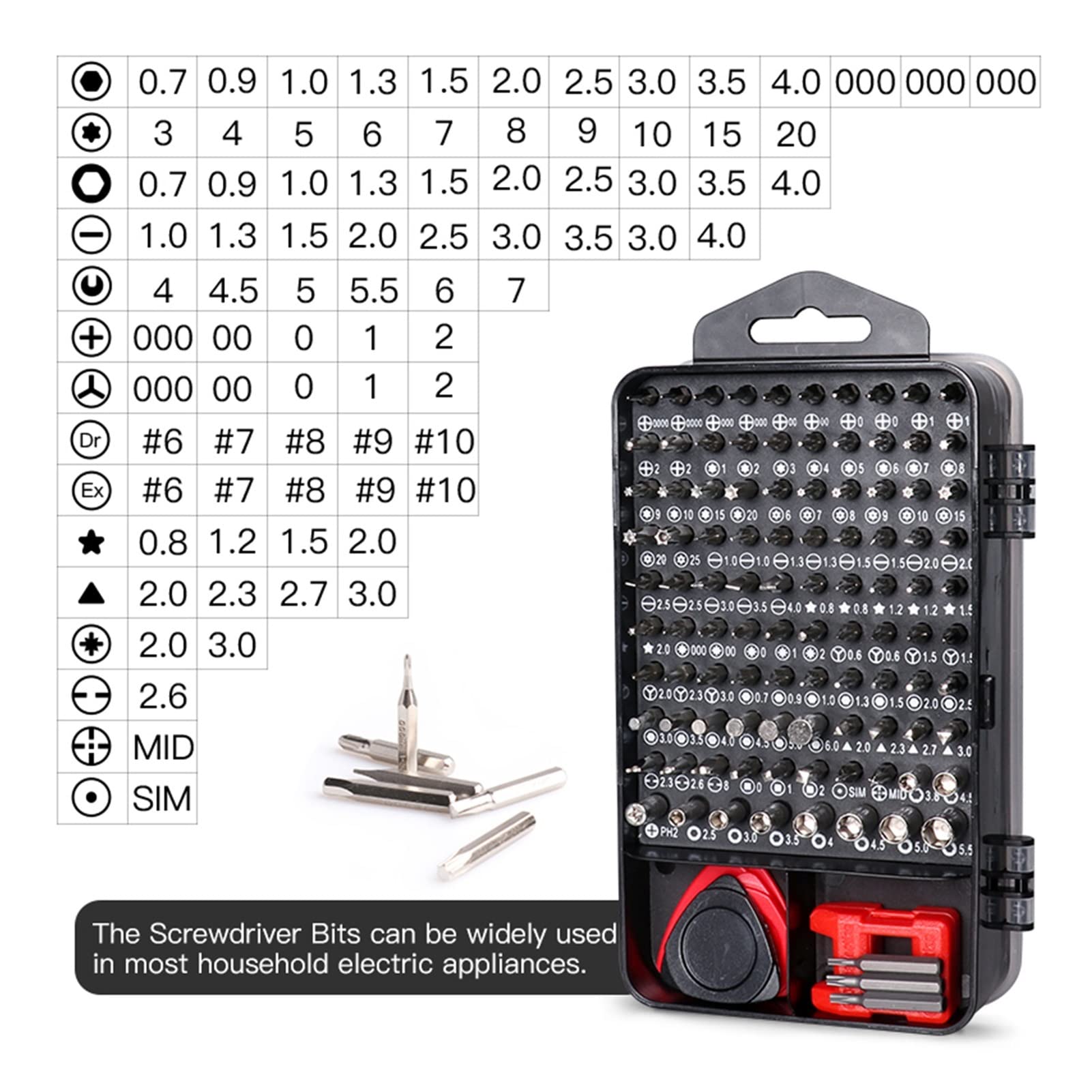 Generic Juego de destornilladores 138 en 1 destornillador de precisión magnético Phillips juego de destornilladores hexagonales reparación de teléfonos móviles herramientas manuales herramientas portá
