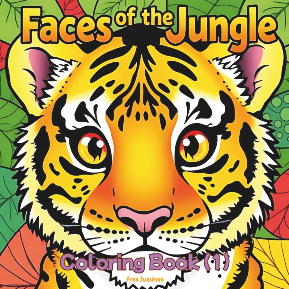 Faces of the Jungle: A Coloring Journey Through Imagination and Wild Beauty