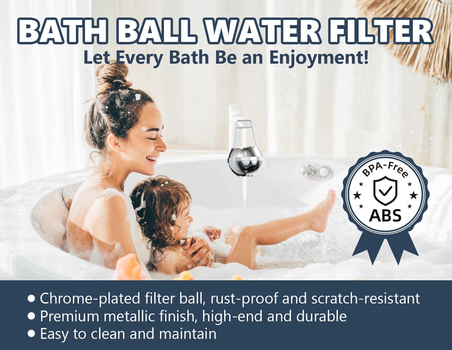 Bathtub Water Filter - Remove Chlorine & Hard Water -8