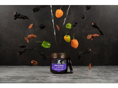 Miniatura 6 de FUEGO MEXIKA  Nuez y Picante - Pasta gourmet de chile mexicano, salsa con ciruelas secas y nueces - Mezcla de pimientos morita y habanero, tostados