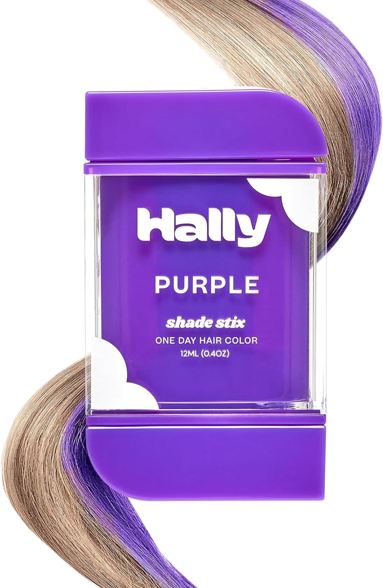 Temporary Hair Color, Shade Stix (Purple) - Hair Makeup Accessories for Kids, Teens & Adults - 12 ml Washable Hair Chalk & Dye for Festivals, Sporting Events & Parties
