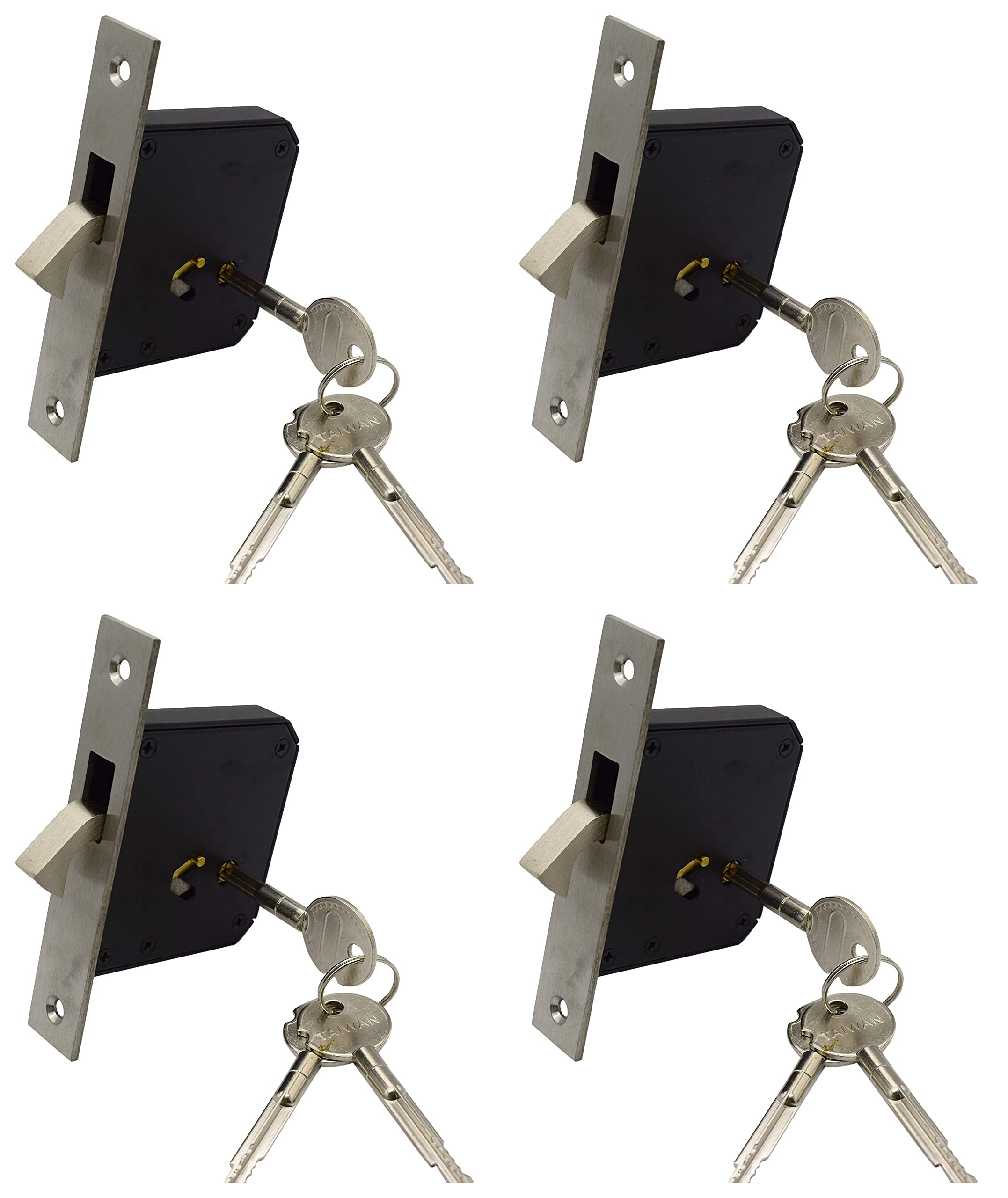 RAB Sliding Lock Stainless Steel Door Cylinder Lock Pack of 4 (Code:- Big HVY Star Keys, C-024) (B09SHS9DMQ) Amazon Price History, Amazon Price Tracker