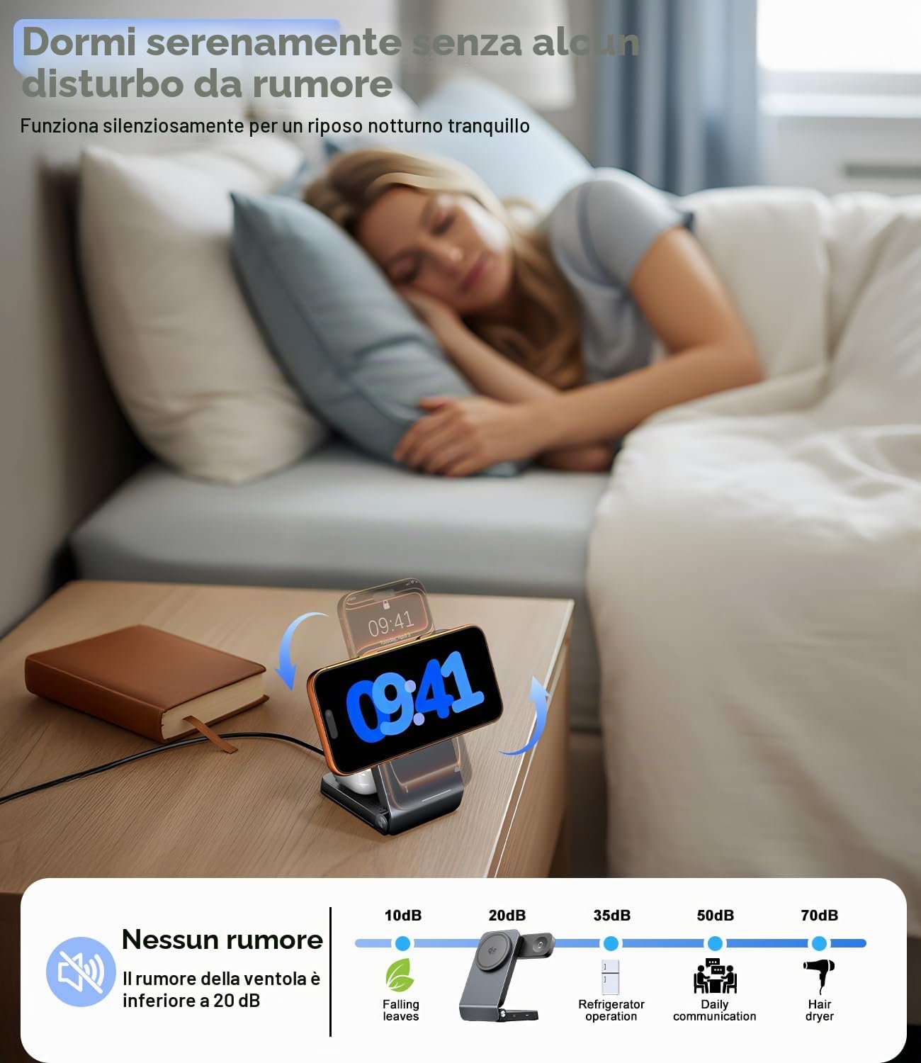 3 in 1 Caricatore Wireless Magnetico per Qi2.2 25W [Adattatore 45W] Compatibile con MagSafe iPhone17, Apple Watch, AirPod, Supporto di Ricarica Wireless Portatile e Pieghevole per i Viaggi