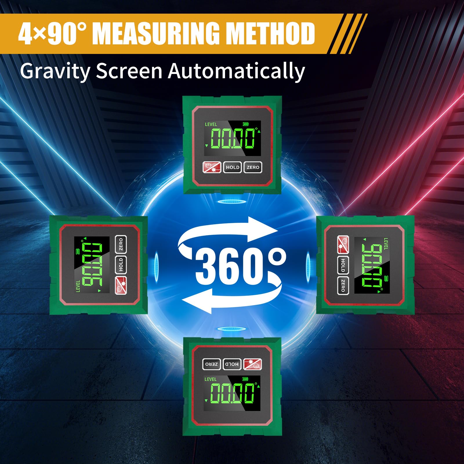 Digital Angle Finder - Laser Level for Precise Measurements -5
