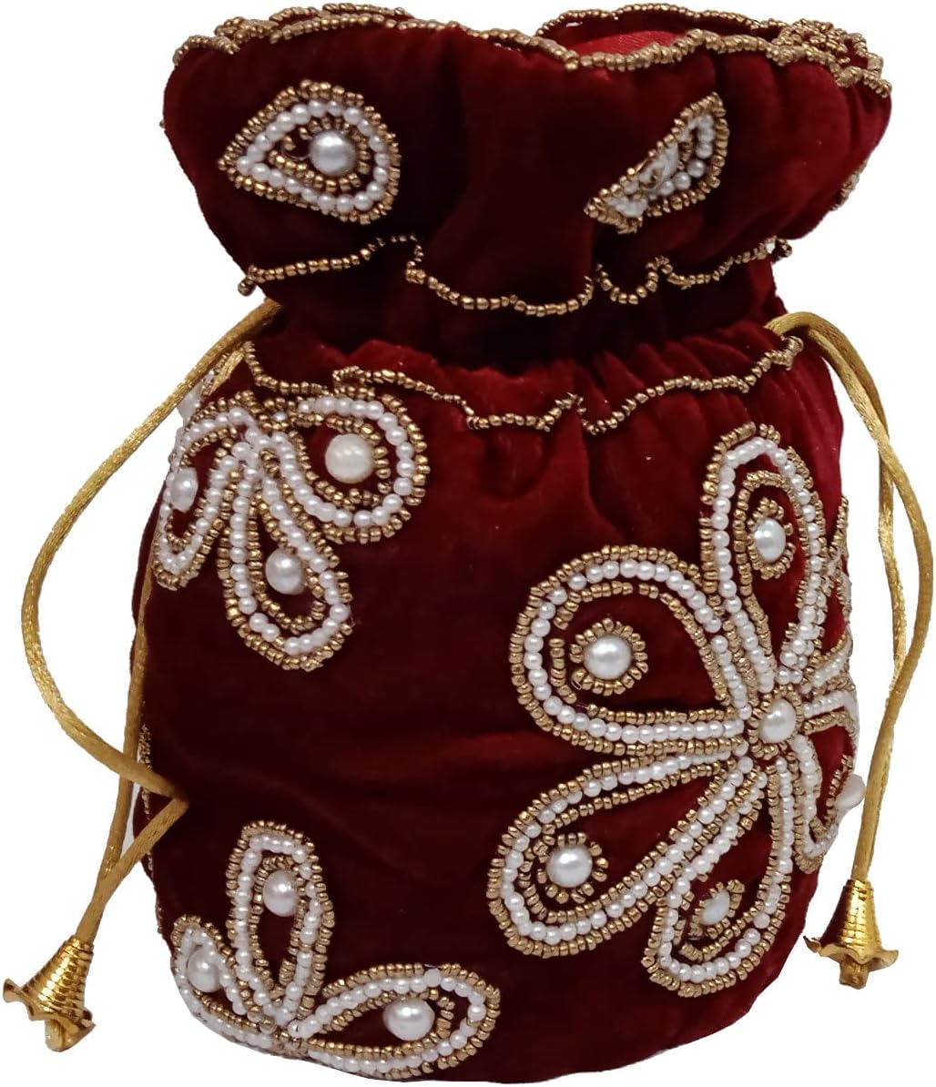 Purpledip Potli Bags Drawstring Purse (Potli02$)
