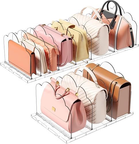 Lifewit Paquete de 3 organizadores de plástico para armario, separadores de estantes ajustables para organización del armario, organizador de