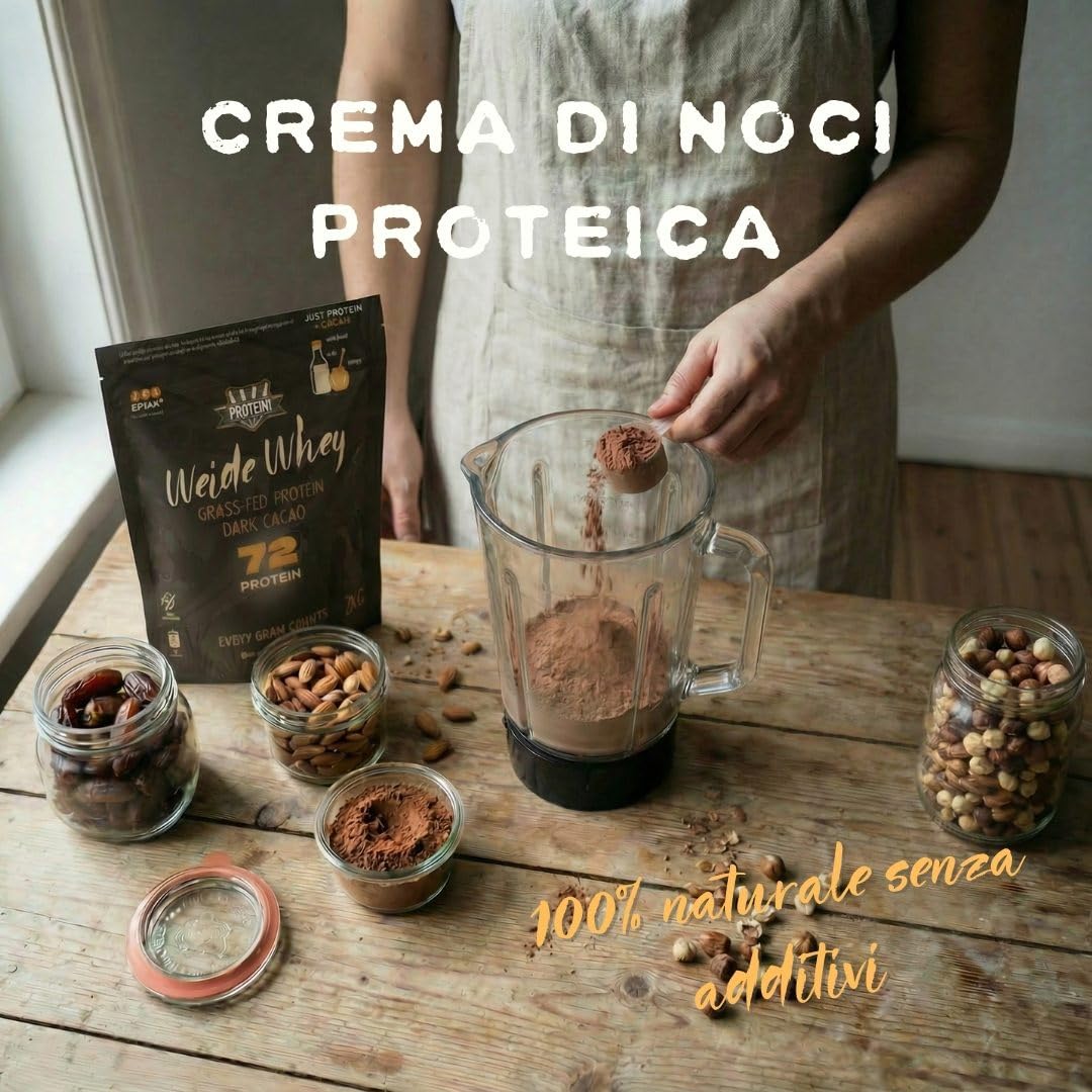 Protero Cacao da Latte di Pascolo – Preparato al Cioccolato • Qualità Grass-Fed • Senza Zuccheri né Dolcificanti Aggiunti • 800g