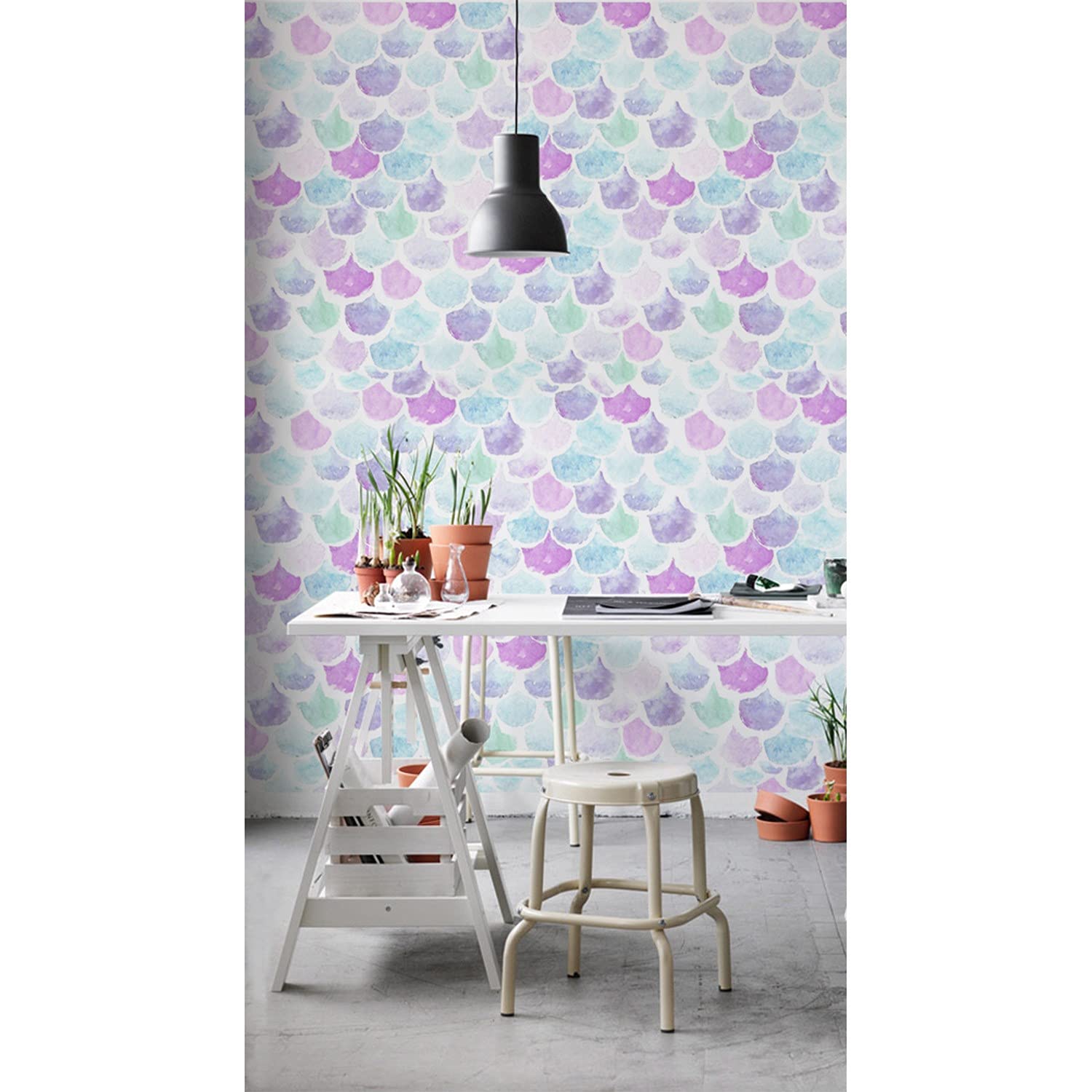 Papier peint meuble chambre salon cuisine décoration en tissu muraux entoilage intissé 208x146