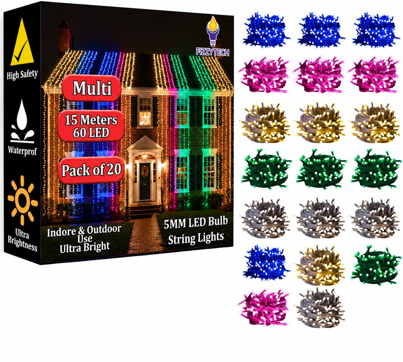 Blossom Fairy Lights - Warm White Flower String Lights -8 Blossom Fairy Lights - Warm White Flower String Lights -8