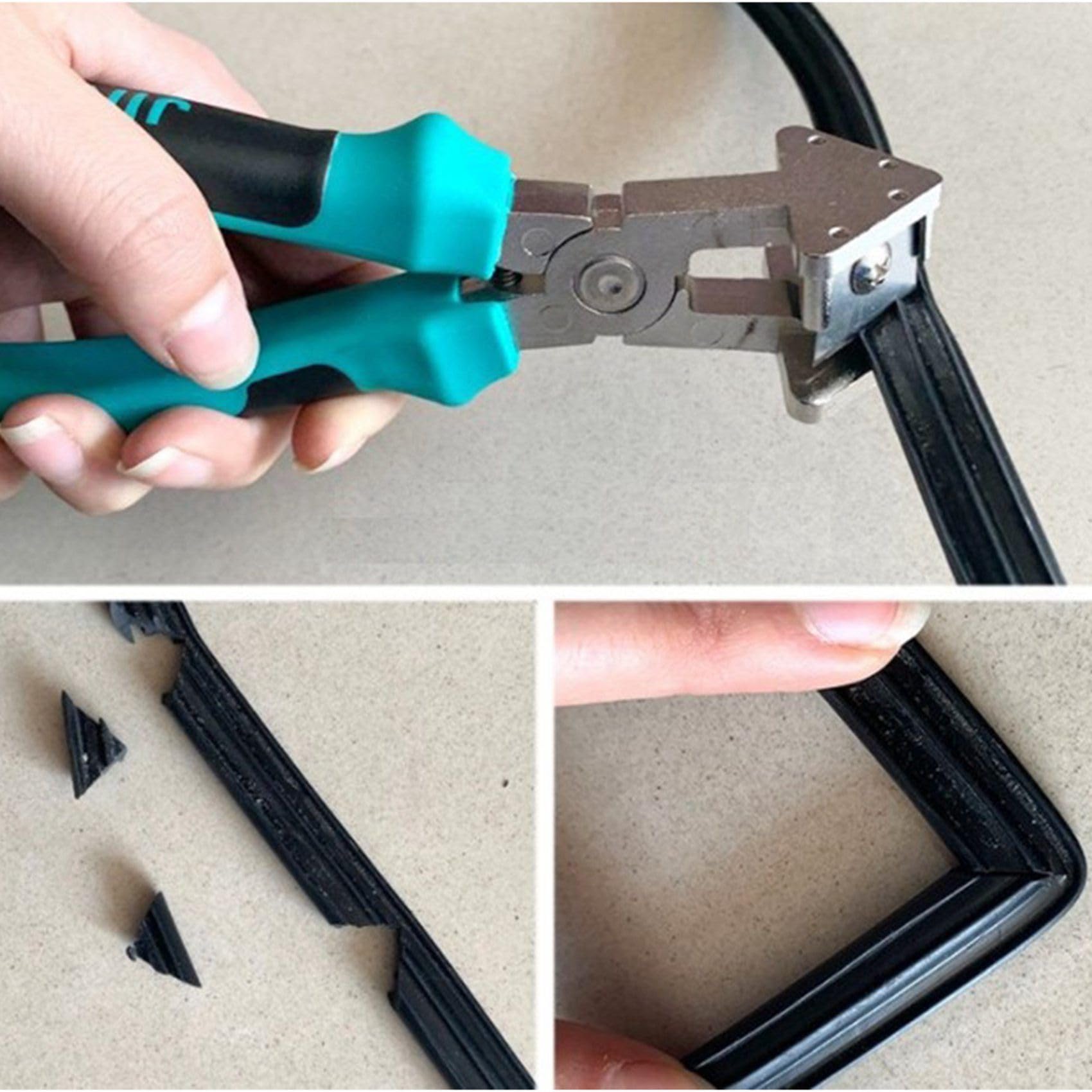 5X Tijeras de Goma en Forma de V 90 Grados para Puertas Sellado de Ventanas Tijeras de Goma de ÁNgulo Recto de Industrial