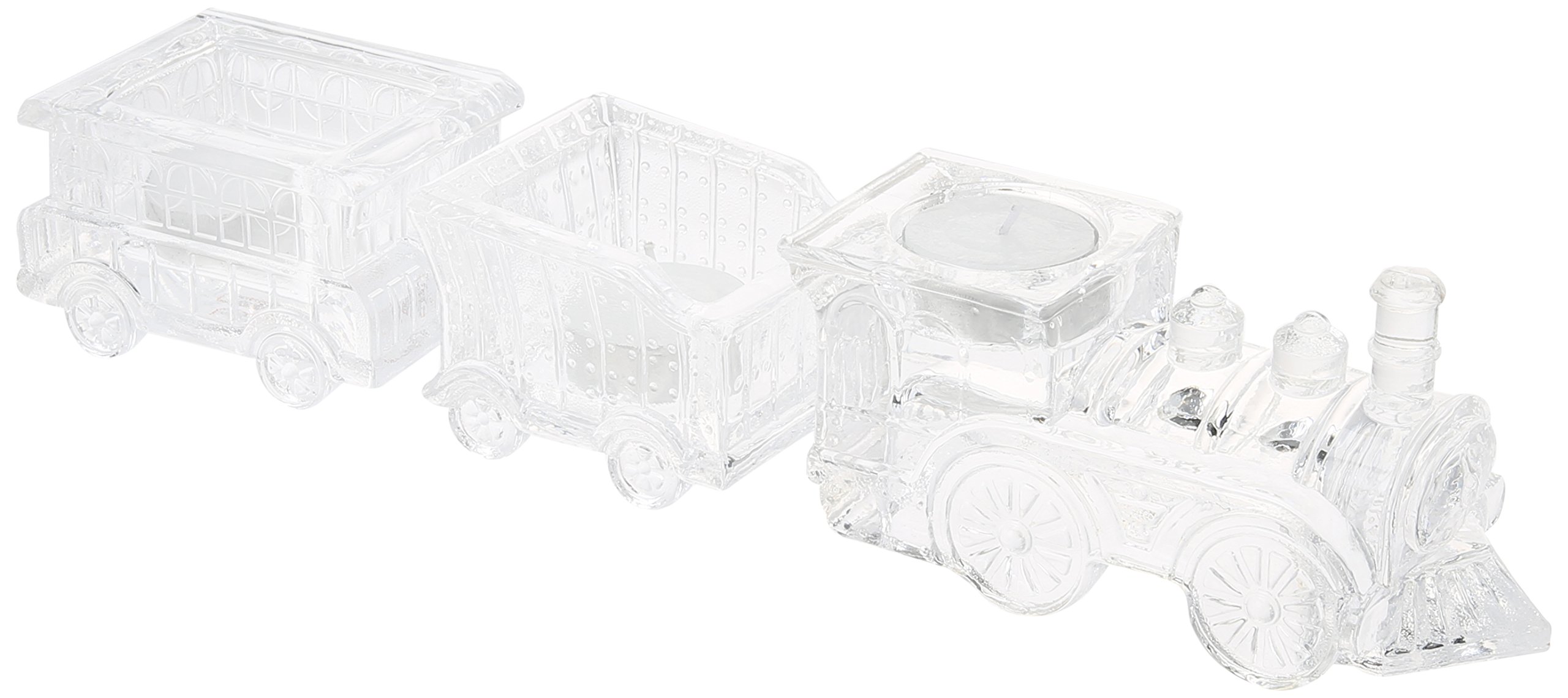 Fitz and Floyd 315250-FF 3 Piece Votive Holiday Train