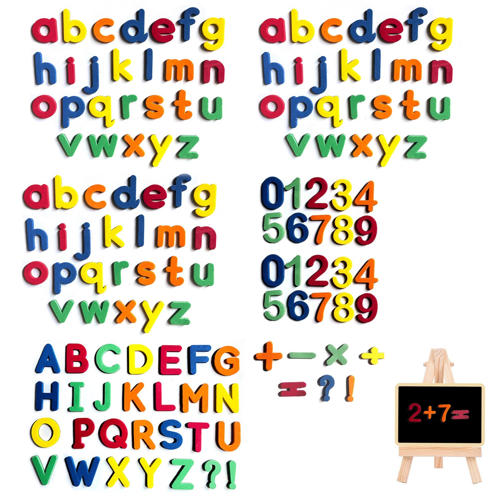 Magnetic Character Set with Letters, Numbers & Symbols โ Reusable Magnetic Pieces for Organization, Labeling, and Visual Display