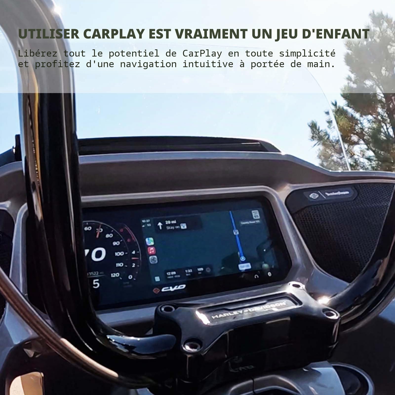 MaedHawk Bypass Moto carplay Bluetooth Adaptateur Casque avec Port de Charge USB - C traversant