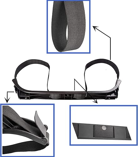 Miniatura 3 de Soporte de soporte para bolsa de carrito de golf  Soporte de soporte para bolsa de asiento trasero, negro para EZGO Medalist y TXT DCSPDS