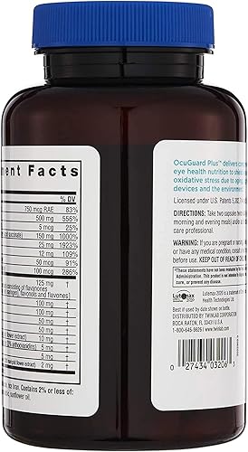 Miniatura 7 de Twinlab Ocuguard Plus - Suplemento ocular con zinc, vitamina A, vitamina C y vitamina D - 60 cápsulas vegetales