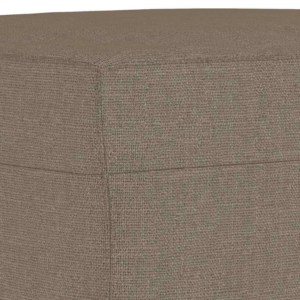 Banco gris topo 70 x 35 x 41 cm, tela acolchada con acolchado de espuma, marco de madera, versátil como otomana, reposapiés, asiento para pasillo, pasillo, dormitorio, salón, balcón