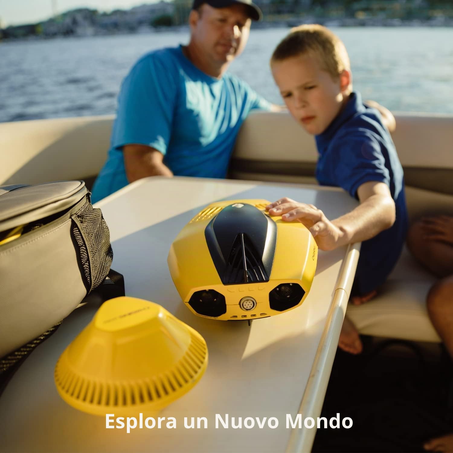 CHASING Dory Drone subacqueo subacqueo Full HD 1080p con fotocamera per visualizzazione in tempo reale, telecomando APP e portatile, con custodia per il trasporto, boa WiFi e cavo da 15 m, ROV