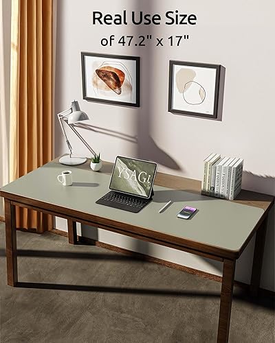 Miniatura 497 de YSAGi Protector de escritorio de cuero, tapete de oficina, alfombrilla grande para mouse, antideslizante, de piel sintética, almohadilla