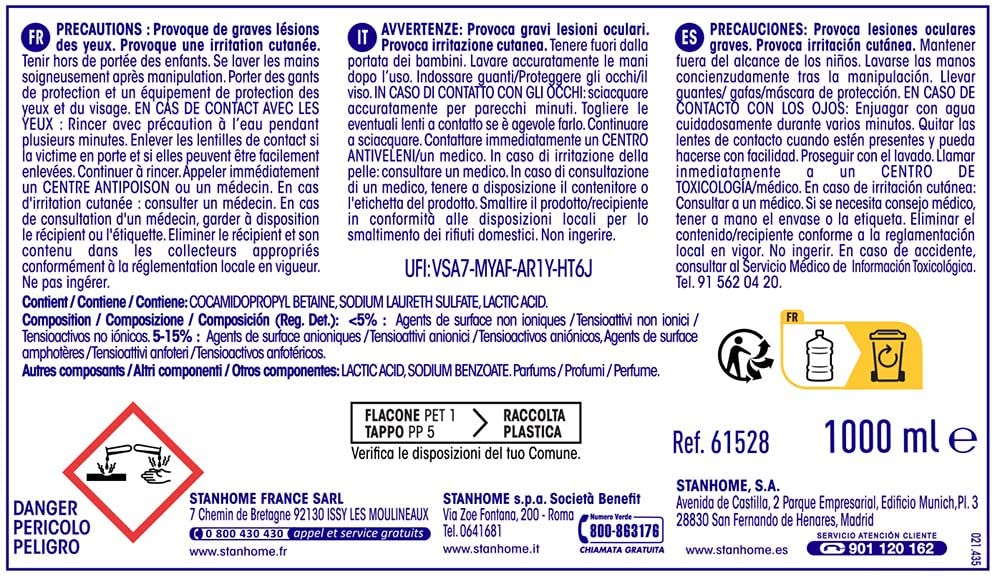 STANHOME ORIGINAL PACK 12 BOTELLAS DEGREASER 1 LITRO