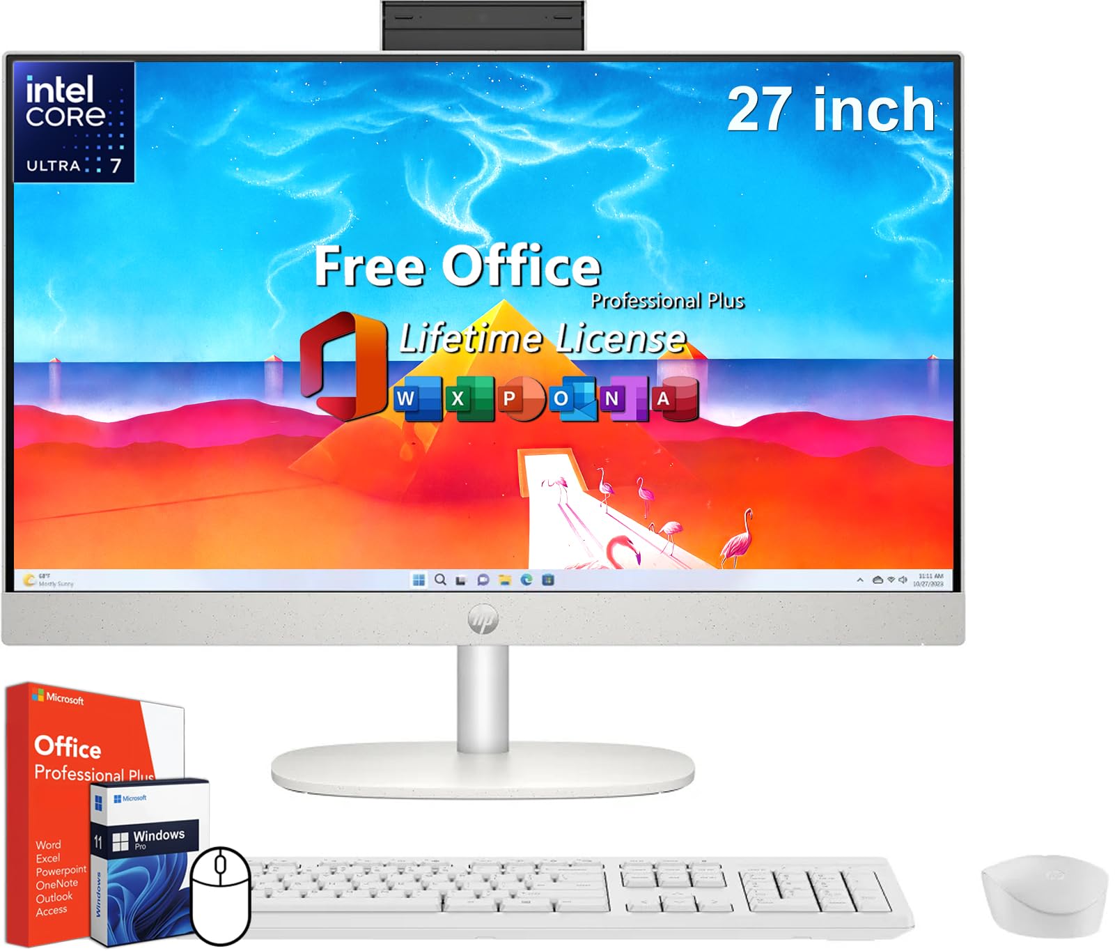 Amazon.com: HP 27 inch All-in-One Desktop PC, Microsoft