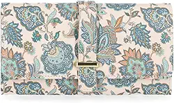 Carteira feminina File Master com bloqueio de RFID e bolso para moedas, Paisley Dreams, One Size